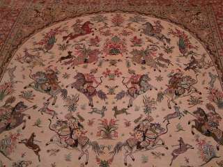 Qom Persian rug; All Persian Rugs are genuine handmade. Also, every 
