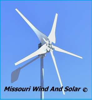   12volt 5 blade wind turbine generator 500 watt dc output made USA