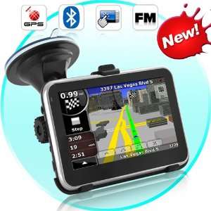 HI Road Nav   4.5 Inch Touchscreen GPS Navigator with Bluetooth