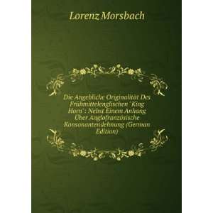   ¶sische Konsonantendehnung (German Edition) Lorenz Morsbach Books