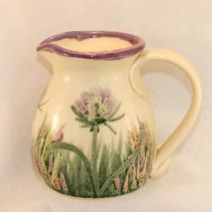   Lavender Thistle Creamer/Pitcher by Moonfire Pottery