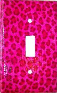 Hot Pink Leopard/Cheetah Light Switch Cover  