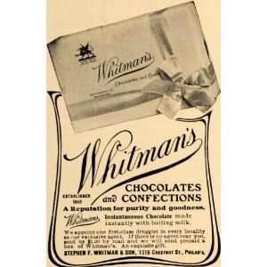  1907 Ad Stephen F Whitman & Son Chocolates Confections 