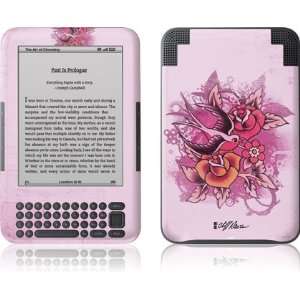  Sparrow (pink) skin for  Kindle 3