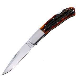 Moki Hand Made Knives   Kronos, Stag Bone Handle, 3.20 in. Blade 