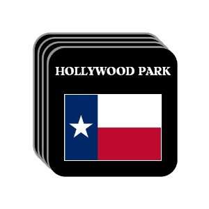  US State Flag   HOLLYWOOD PARK, Texas (TX) Set of 4 Mini 