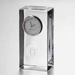  UNC Tall Glass Desk Clock by Simon Pearce Sports 