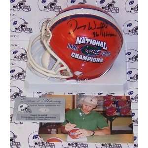 Danny Wuerffel Autographed Florida Gators 96 & 06 Champs Mini Football 