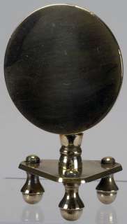 05852 Miniature Brass Platform Tilt Top Table c. 1850  