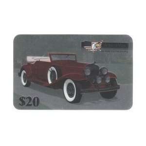  Collectible Phone Card $20. Oldtime Automobiles (Chrome 