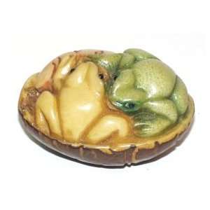  Frogs ~ Tagua Netsuke Toys & Games
