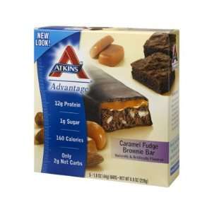Fudge Brownie Atkins Advantage Caramel Bars (5/Box)