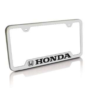 Honda Logo Polished Steel License Frame