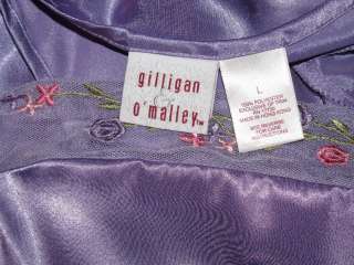 TTO65   Gilligan & OMalley Bias Satin Nightgown   Large   Light 
