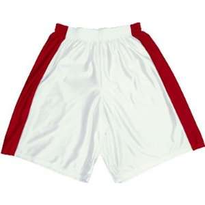 Stock Dazzle Basketball Shorts With Panels HOME   WHITE 