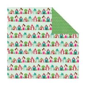   Double Sided Cardstock 12X12 Up On The Housetop; 25 Items/Order