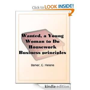   Young Woman to Do Housework Business principles applied to housework