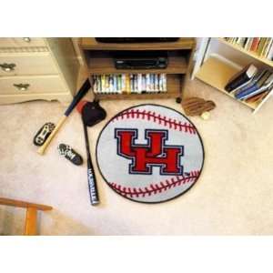  Houston Cougars Baseball Shaped Area Rug Welcome/Door/Bath 