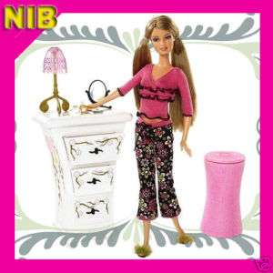 Barbie Fashion Fever Bedroom Doll Dress Up Dresser Set  