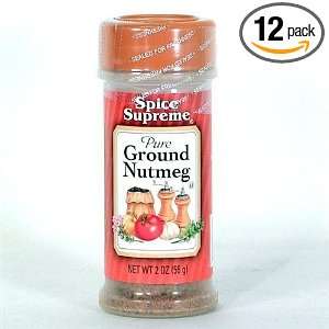 Spice Supreme Nutmeg, Ground, 1.25 Ounce Grocery & Gourmet Food