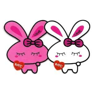  Love Bunny Pink White Miffy Iron On Transfer for T Shirt 