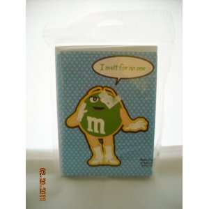  M&Ms Green Blank Inside 8 Note Cards & Envelopes New 