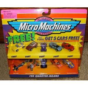   Micro Machines Quarter Milers #20 Collection w/5 Bonus Cars Toys