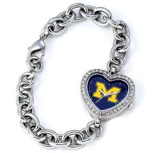  Michigan Wolverines Heart Series Charm Watch Everything 