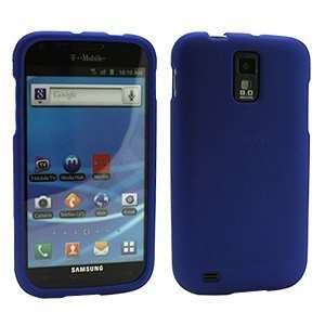  Rubberized Blue Snap On Cover for Samsung Galaxy S II T 