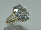 Cubic zirconia 14k 14ct gold plated ring zircon cz wome