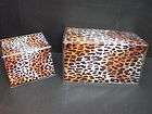 LEOPARD PRINT SHIN HIDE #1 CHECKBOOK COVER & CREDIT OR BUSINESS CARD 