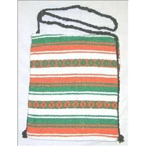  Orange Green Mexican Blanket Tote Bag