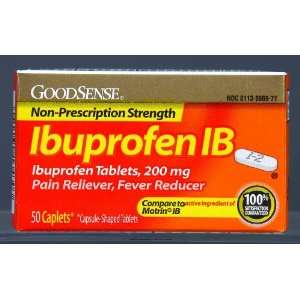  Ibuprofen IB Caplets, Ibuprofen Caps 200Mg 50Ct  Ns, (1 