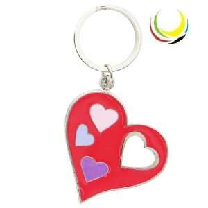  Fuchsia Heart keychain 