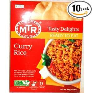 MTR Curry Tamarind Rice, 10.58 Ounce (Pack of 10)  Grocery 
