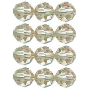  12 Ceylon Topaz Round Swarovski Crystal Beads 5000 4mm 