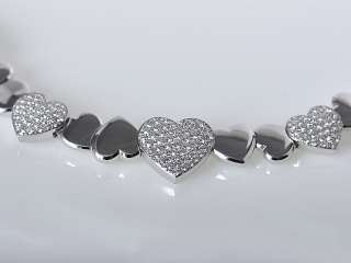 Fred of Paris Exceptional 18K WG Diamond Heart Necklace  