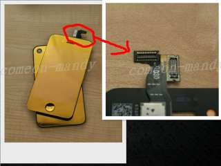 Gold IPhone 4S LCD+Touch Screen+Frame+Back Cover Replacement Ele 