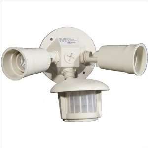   Motion Activated Twin Par Light, White  Industrial