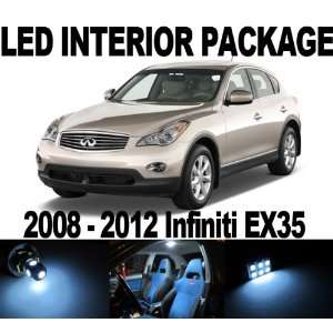 Infiniti EX35 2008 2012 WHITE 9 x SMD LED Interior Bulb Package Combo 