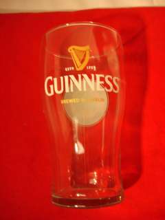   BEER GLASS BAR ADVERTISING IRISH PUB DUBLIN GLASSWARE BAR  