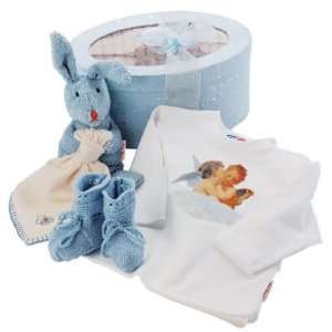  Kathe Kruse Newborn Baby Gift Box Set   Blue Angel Toys & Games