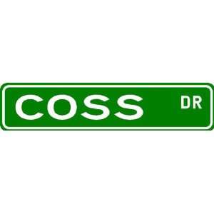  COSS Street Sign ~ Family Lastname Sign ~ Gameroom 