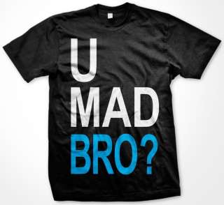 MAD BRO? Funny Trendy Urban Slang Mens T Shirt Tee  