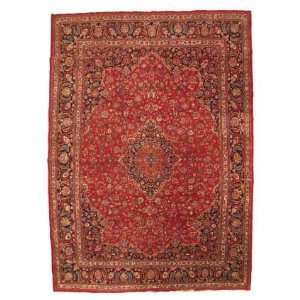  9x13 Hand Knotted Mashad Persian Rug   96x135