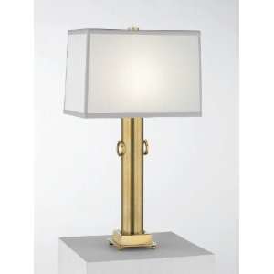 Mary McDonald Ondine Brass Off White Shade Accent Lamp
