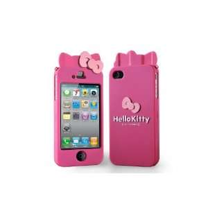  Sanrio Hello Kitty Iphone 4 Hard Cover with Ears (Pink 