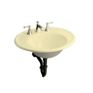   Iron Works Iron Works 24 Wall Mounted Cast Iron Bathroom Sink with 8