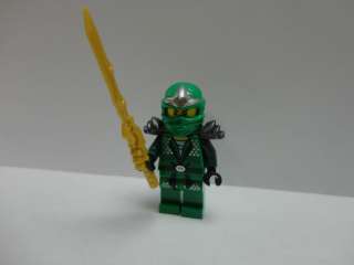 LEGO Ninjago LLOYD ZX Green Ninja miniFigure w/ gold dragon sword 9450 