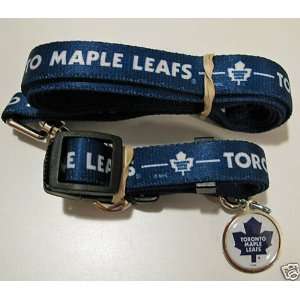  Toronto Maple Leafs Dog Pet Set Leash Collar ID Tag XS 